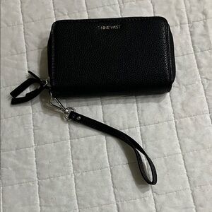 Nine West Black Textured Wristlet